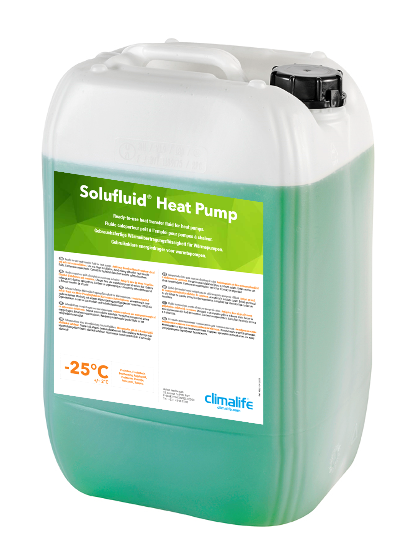 Solufluid heat pump 20L