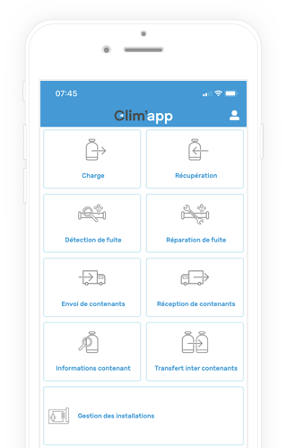 Clim'app: Einsatzerfassung, Rückverfolgbarkeit, Entsorgung