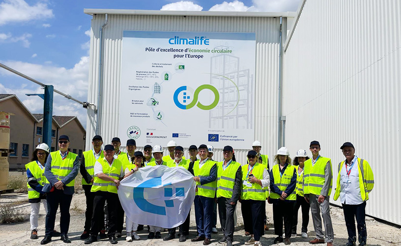 Climalife pose la première pierre de l’unité de distillation sur son pôle d’excellence d’économie circulaire à Péage de Roussillon