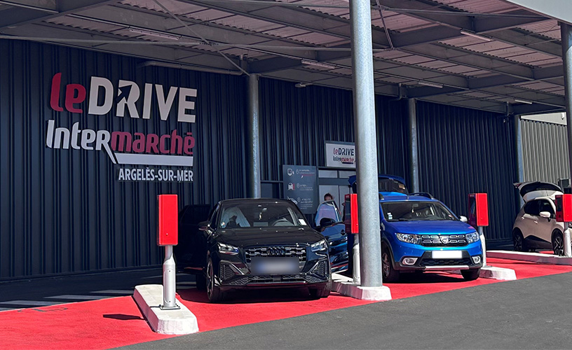 Der Installateur C2R meistert die Herausforderung des neuen Intermarché-Drive in Argelès-sur-Mer